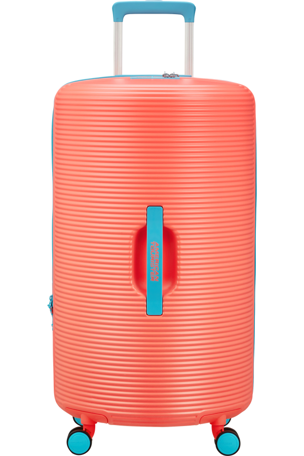 American Tourister Rollio Spinner 75cm  Coral/Blue